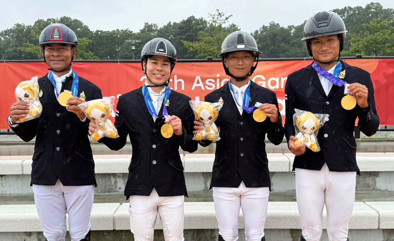 ทีมขี่ม้าไทยคว้าทองอีเวนติ้ง เอเชียนเกมส์ “ไอจิ-นาโกย่า 2026