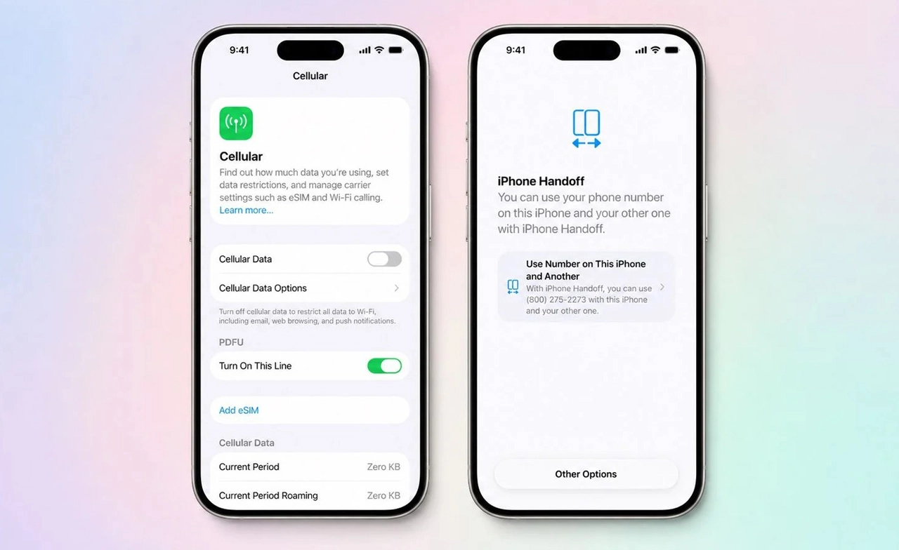 iPhone เพิ่มฟีเจอร์ iPhone Handoff สลับใช้ iPhone สองเครื่องได้ทันใด