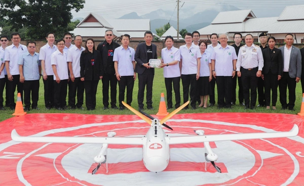 สธ. X ทรู และภาคีเครือข่าย เปิด “ปฏิบัติการอากาศยานไร้คนขับทางการแพทย์ (Drone)”