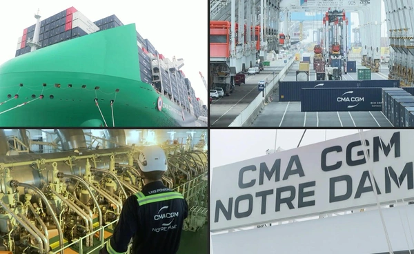 "ฝรั่งเศส" เปิดตัว “เรือขนส่งสินค้า” CMA CGM Notre Dame ลุยเส้นทางเอเชีย-ยุโรป