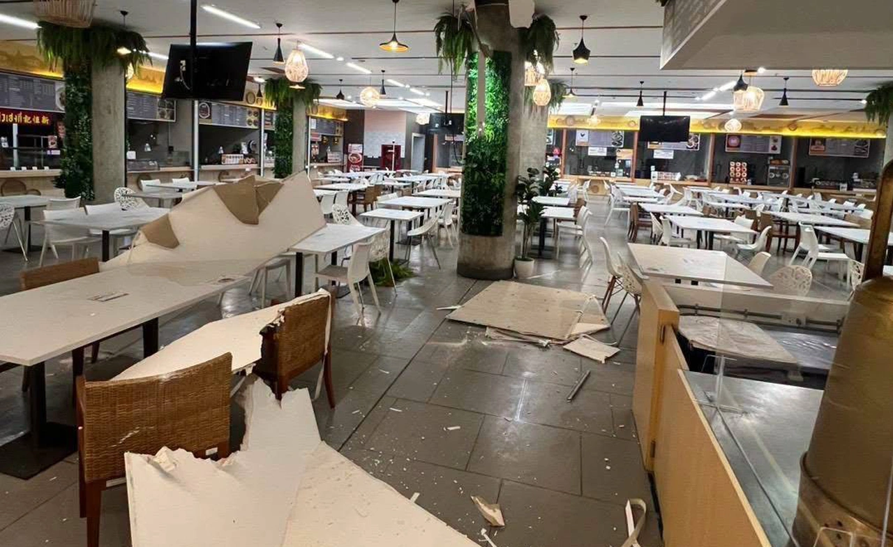ฝ้าเพดานโรงอาหารรัฐสภาชั้น B2 ถล่ม เร่งตรวจสอบความปลอดภัย