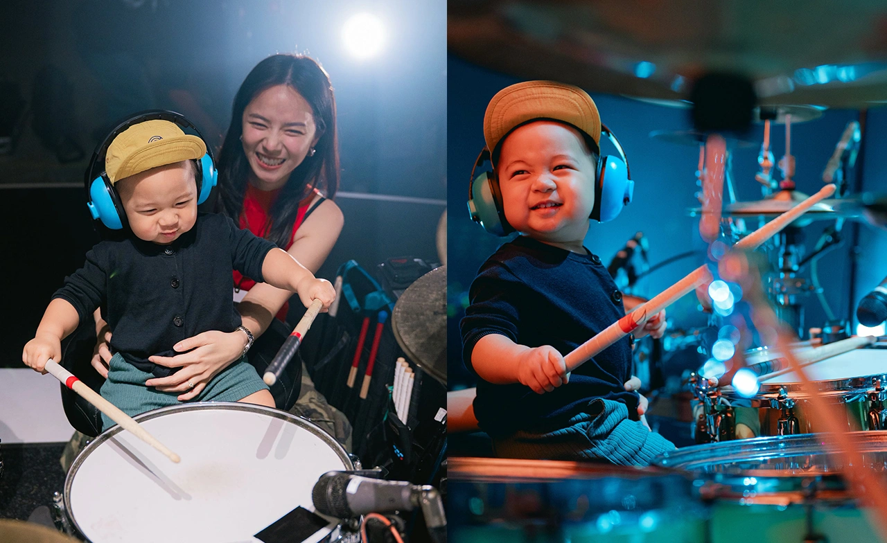 ฉายแววศิลปิน "น้องฌาน" ลูก "ปั๊บ โปเตโต้-ใบเตย" ครบ 1 ขวบ
