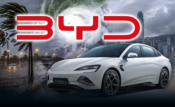 "BYD" สะดุด! ไต้ฝุ่น Noul ป่วนสายผลิต รถเสียหาย