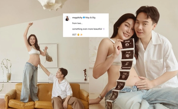 "เมย์ พิชญ์นาฏ" และ "ไฮโซบิ๊ก" ประกาศตั้งครรภ์ เตรียมเป็นคุณพ่อ-คุณแม่ป้ายแดง