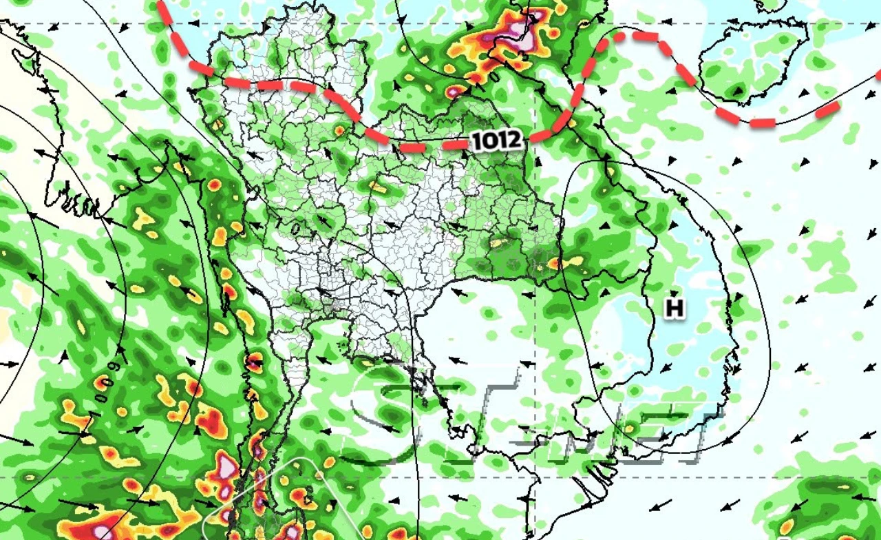 พยากรณ์อากาศวันนี้ 25 ต.ค.69 เตือนภาคใต้มีฝนต่อเนื่อง ไทยตอนบนอากาศแปรปรวน ฝนฟ้าคะนอง-ลมแรง