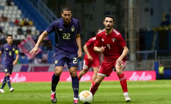 ผลบอลทีมชาติไทย นำครึ่งแรก 2-0 โดน คูเวต ตีคืน 2-2 อุ่นเครื่องฟีฟ่าเดย์