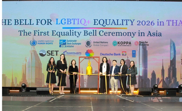 ตลท.หนุนความหลากหลายเป็นแห่งแรกในเอเชีย ที่ร่วม Ring the Bell for LGBTIQ+