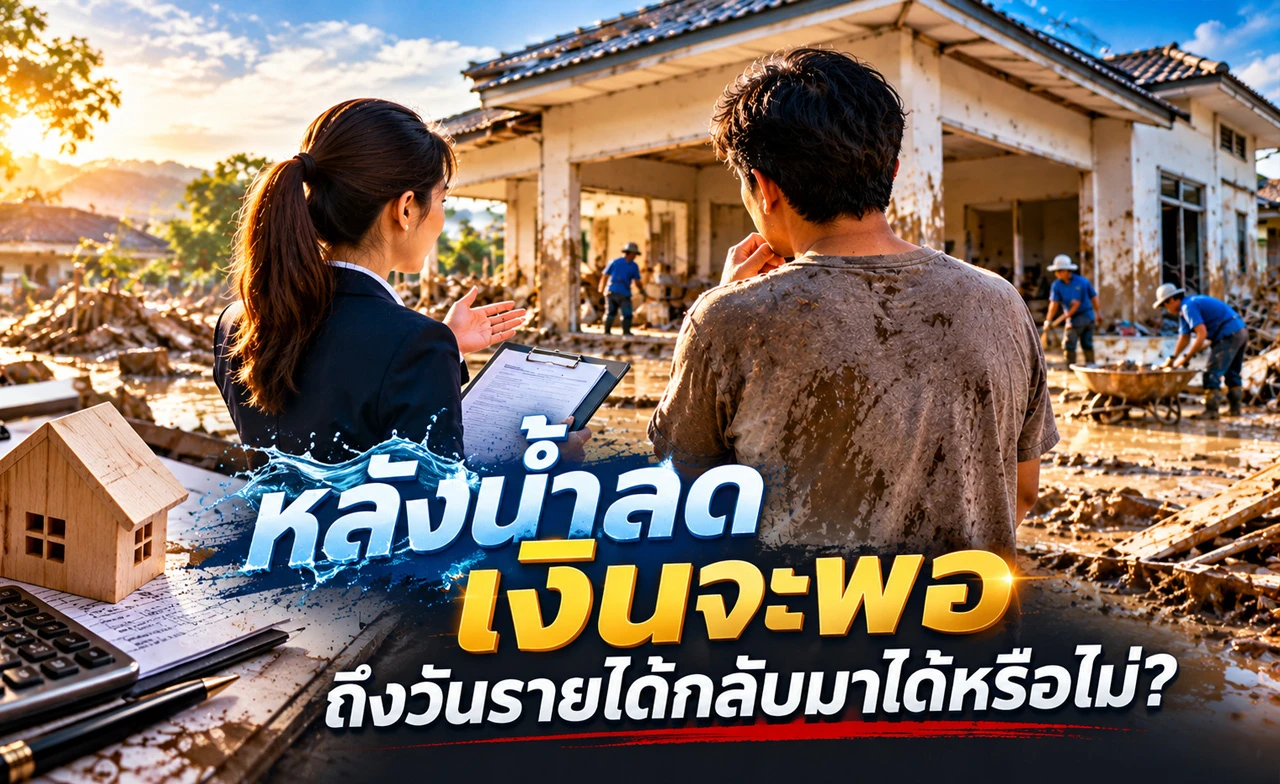 น้ำลดแล้ว...เงินจะพอถึงวันที่รายได้กลับมาหรือไม่? 