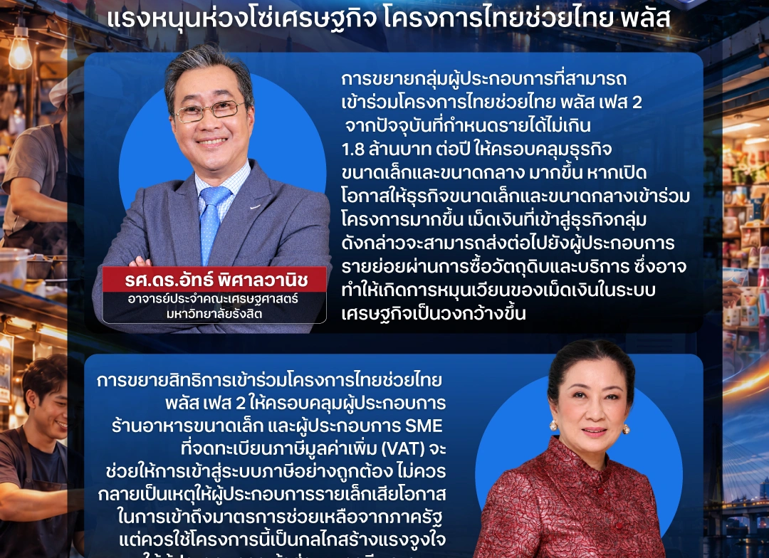 ถอดแนวคิดนักวิชาการ-เอกชนหนุน “ร้านในระบบภาษี” ร่วมไทยช่วยไทย พลัส