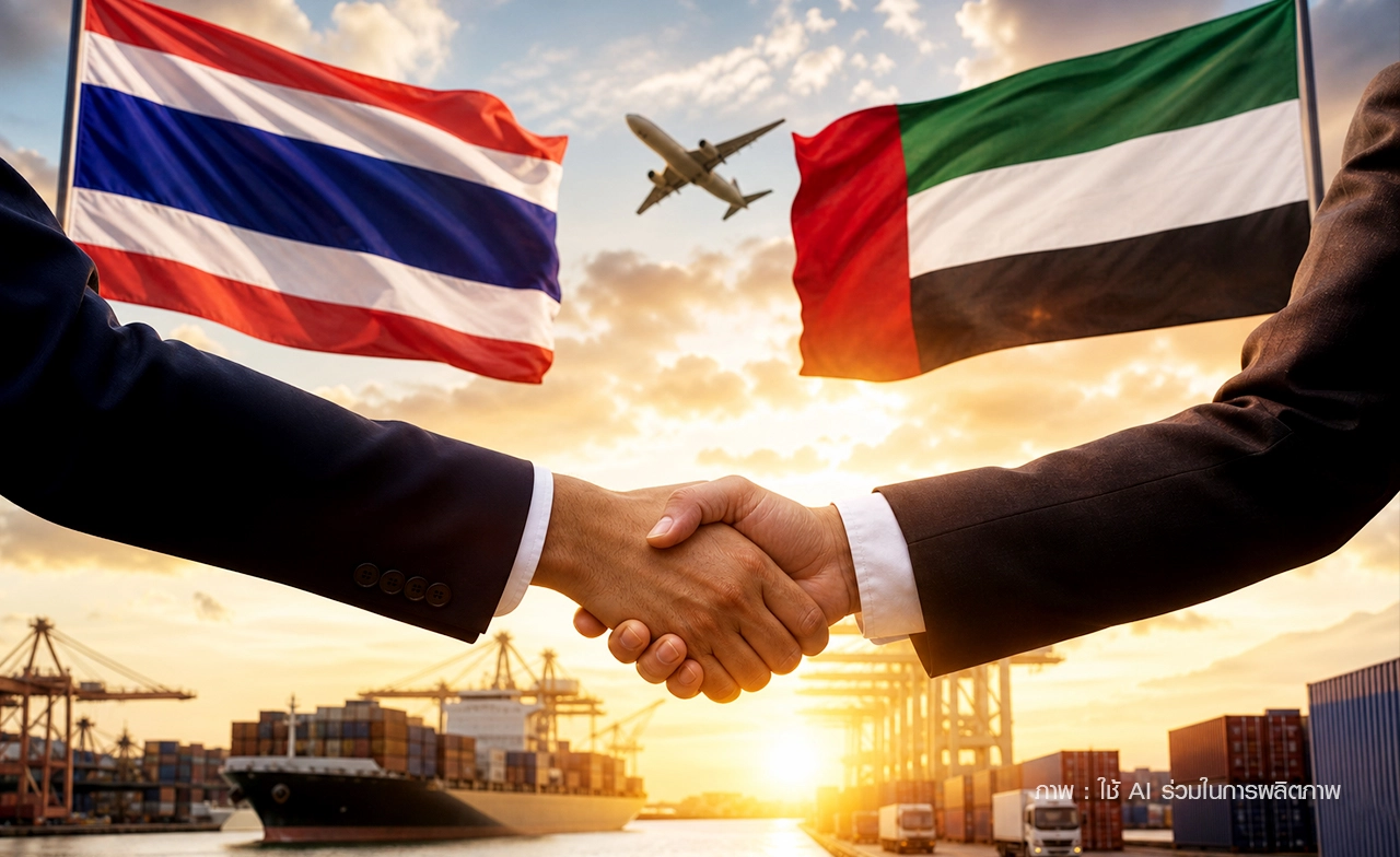 ข่าวดี! ปิดดีลสำเร็จ! "ไทย-UAE" เตรียมลงนาม FTA ต้นปี 2570 ดันการค้าหมื่นล้าน