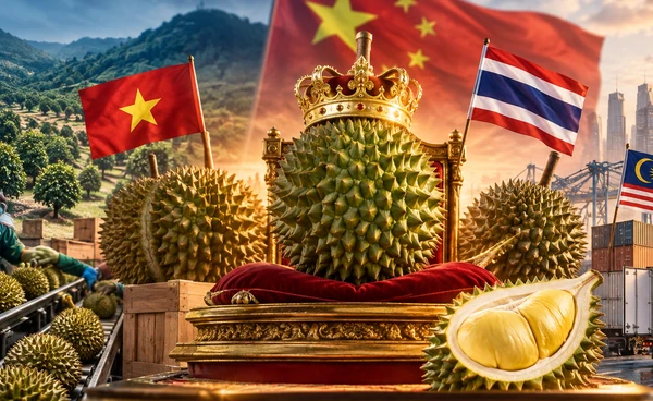 บัลลังก์ทุเรียนไทยสั่นคลอน? เมื่อเวียดนามแซงหน้าด้านปริมาณในตลาดจีนเป็นครั้งแรก
