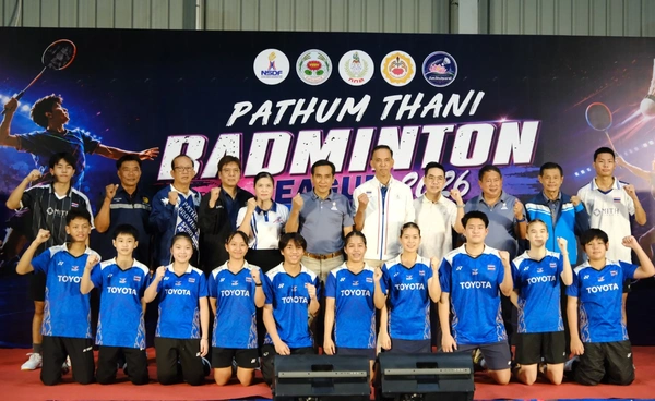 ปทุมธานี จัดใหญ่ Pathum Thani Badminton League 2026 ชิงชัย 4–13 ก.ย.นี้