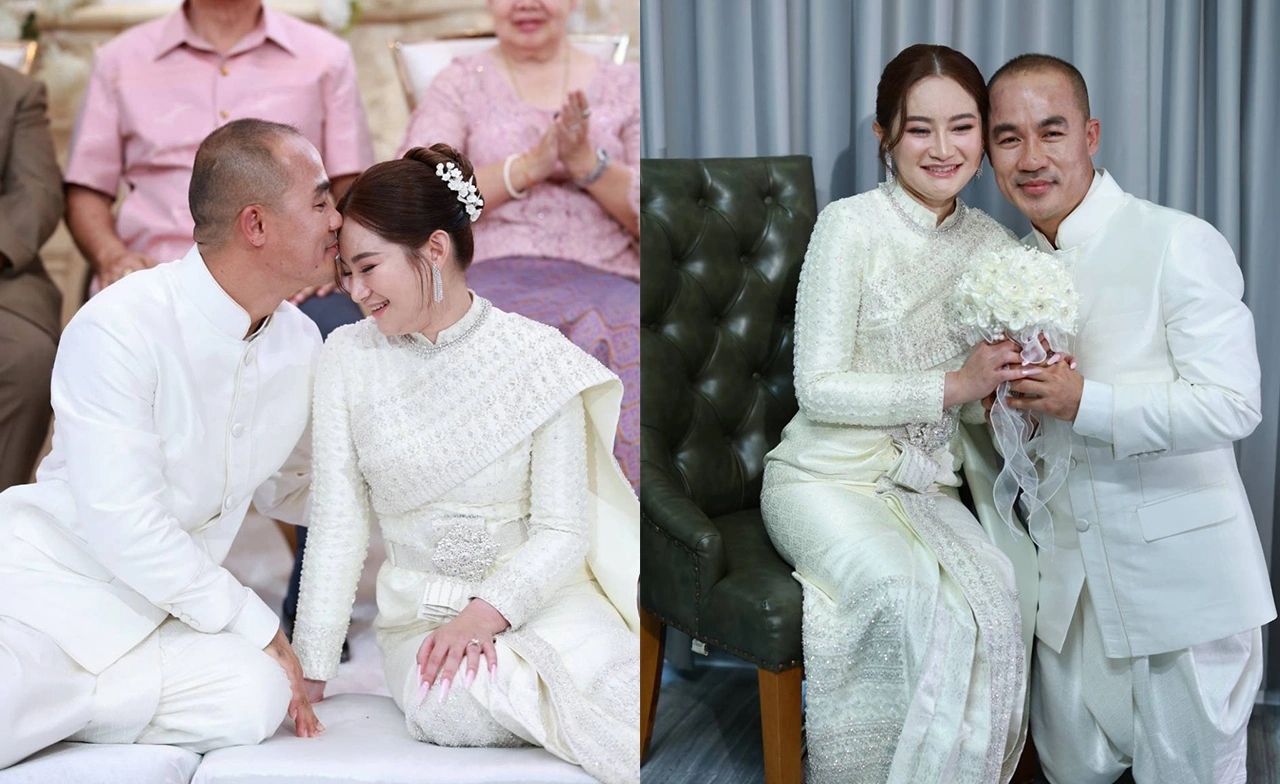 “หมอปลาย พรายกระซิบ” แต่งงานฟ้าผ่า ควง “พัณวา ประสิทธิ์เสริฐ” เข้าพิธีวิวาห์สินสอด กว่า 50 ล้านบาท 