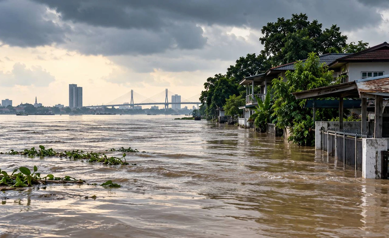 ปทุมธานีเตือนนอกคันกั้นน้ำเจ้าพระยา รับมือน้ำสูงช่วง 2-3 วัน