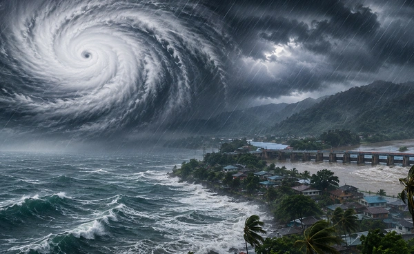 พายุนารากระทบไทย ฝนหนักถึง 29 ส.ค. เร่งฟื้นฟูน่าน-เฝ้าระวังเจ้าพระยา