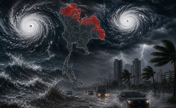 เช็กด่วน! เส้นทางพายุ "ไมสัก-บาหวี่" ไทยพื้นที่ไหนเสี่ยงฝนตกหนัก?