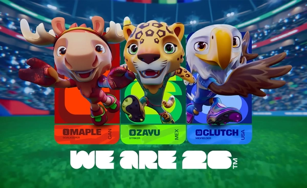รู้จักกับ "Maple, Zayu, Clutch" มัสคอตฟุตบอลโลก 2026