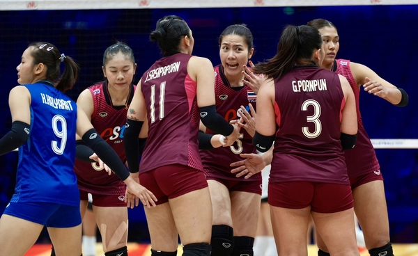 วอลเลย์บอลสาวไทย นำ 2 เซตแต่ไม่เฮ! พ่ายเบลเยียมหวิว 2-3 เซต ศึกเนชั่นส์ลีกฯ