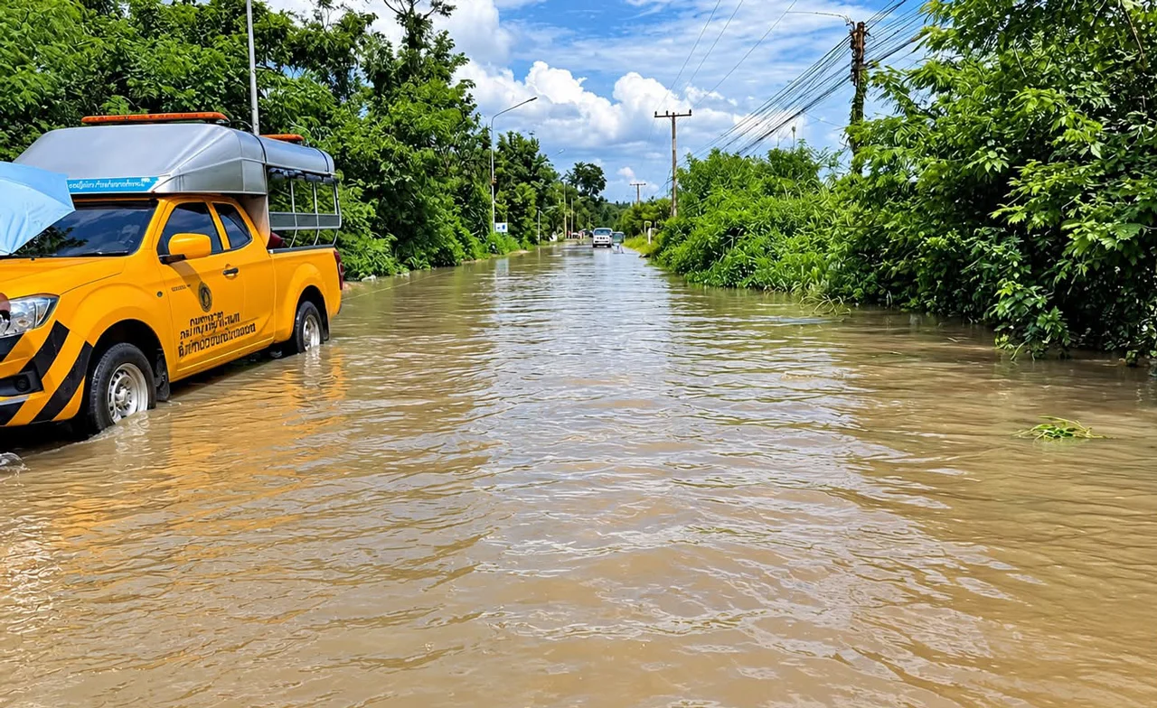 น้ำท่วมกระทบทางหลวงชนบท 25 จังหวัด 151 สายทาง ยังผ่านไม่ได้ 64 สาย