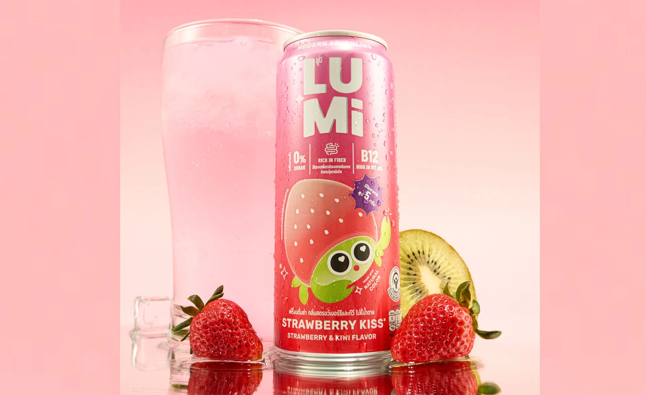 LUMi (ลูมิ) Modern Soda 20 บาทก็ซ่าได้ เปิดตัว “Strawberry Kiss” พรีไบโอติกโซดา High-Fiber