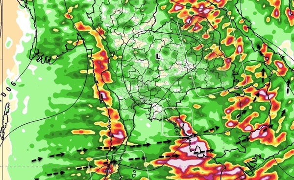 30–31 ก.ค. ฝนถล่มหนัก! จับตาอันดามัน–ภาคตะวันออก เสี่ยงน้ำท่วมฉับพลัน