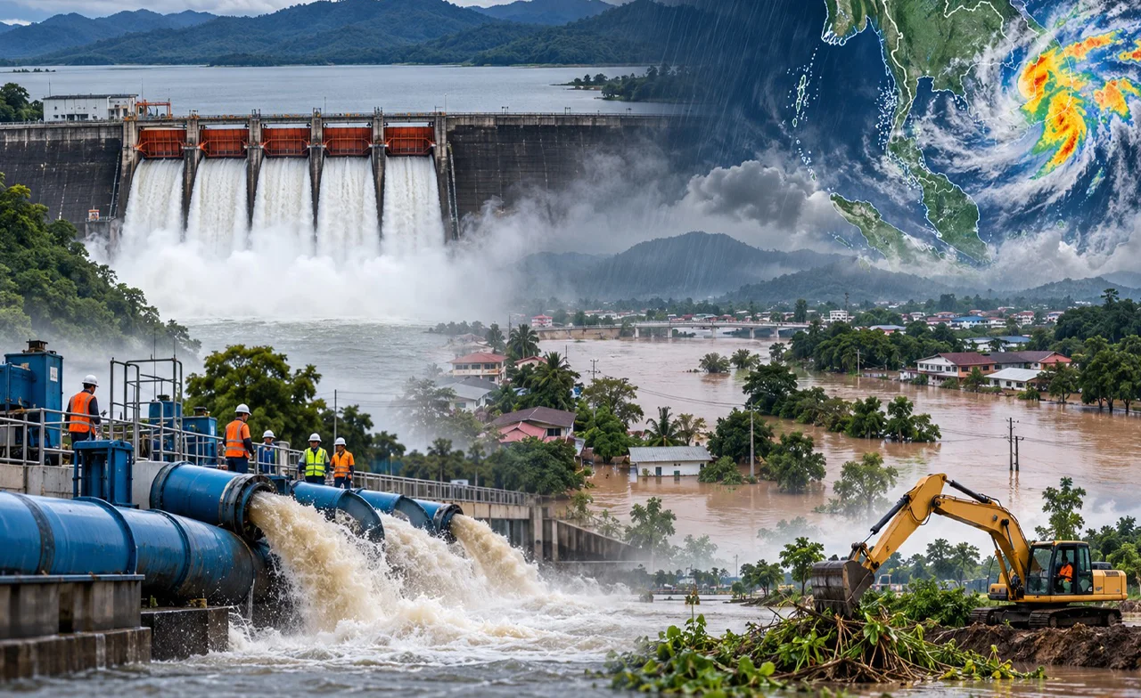 กรมชลประทานเฝ้าระวังน้ำท่วม 13 จังหวัด เร่งระบายน้ำรับฝนภาคใต้