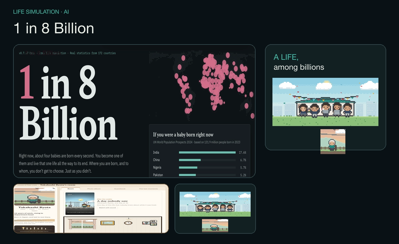 รู้จัก “1 in 8 Billion” เกมจำลองชีวิตด้วย AI สะท้อนชีวิตจริงจนไวรัลไปทั่วโลก
