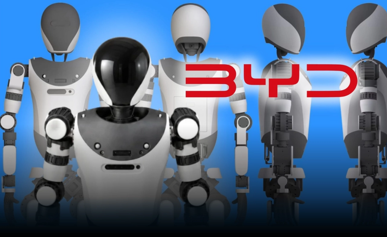 "BYD" เผยดีไซน์หุ่นยนต์ฮิวแมนนอยด์รุ่นแรก พัฒนาขึ้นเอง