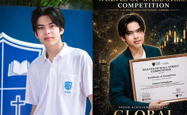 ชื่นใจคุณแม่ "น้องฑีฆายุ" วัย 15 ปี สร้างประวัติศาสตร์! ตัวแทนหนึ่งเดียวจากไทย คว้าใบประกาศฯ เวทีเทรดหุ้น Wall Street ระดับโลก