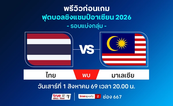 วิเคราะห์-พรีวิวทีมชาติไทย พบ มาเลเซีย ศึกชิงแชมป์อาเซียน HYUNDAI CUP 2026