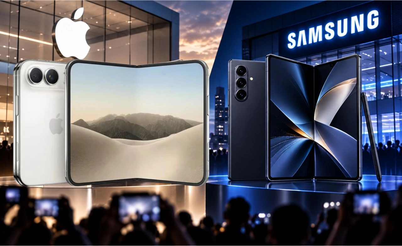 Apple ท้าชน Samsung ชิงบัลลังก์มือถือจอพับ iPhone Duo จ่อชิงตลาด 1 ใน 4