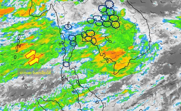 พยากรณ์อากาศ 7 วัน 9 – 15 ส.ค. 69 เตือนประเทศไทยมีฝน 30-70% ฝนตกหนักบางแห่ง 