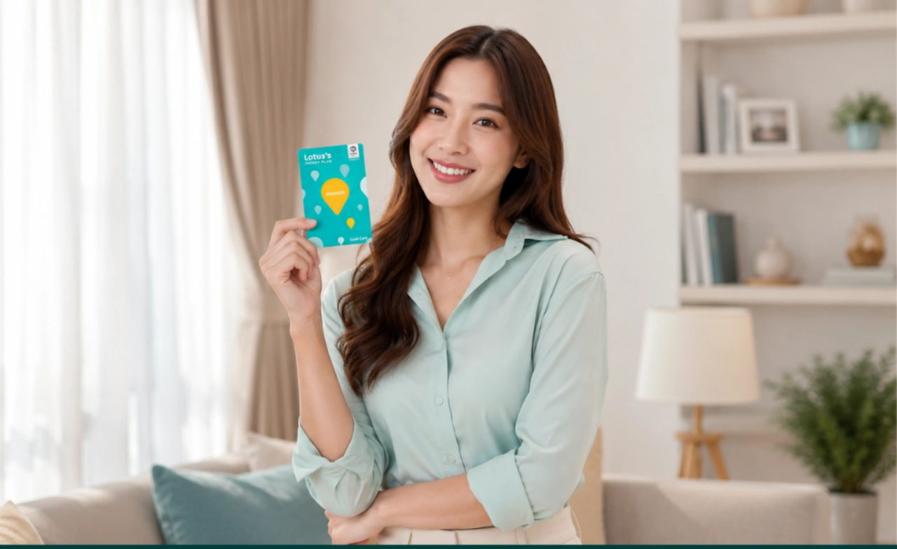 บัตรสินเชื่อโลตัส พรีเมียร์ ใบเดียวจบ ทั้งผ่อน 0%* และกดเงินสด
