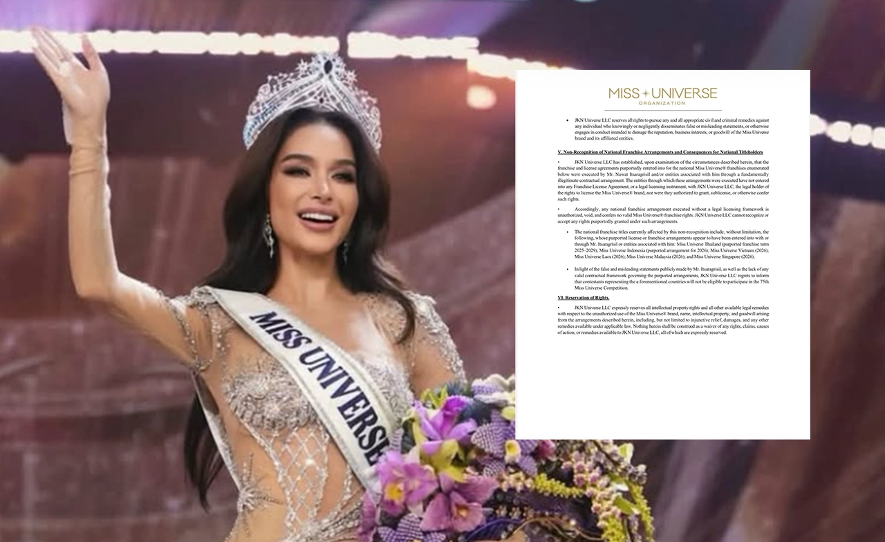  ทำไมไทย  ถึงจะโดนตัดสิทธิ์ประกวด Miss Universe 2026?