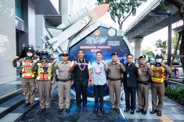 รูป-กทม. - CPF ปั้นสีลมแลนด์มาร์กใหม่ “CP Splash to Space” รับสงกรานต์-2