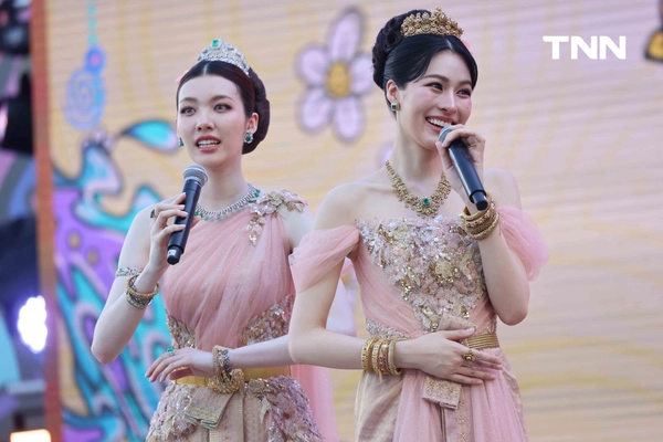 รูป-หลิง-ออม สวมบทเป็นนางรากษสเทวี นางสงกรานต์ประจำปี 2569 ในชุดไทยประยุกต์ร่วมฉลองวันปีใหม่ไทย-14