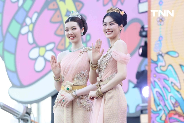รูป-หลิง-ออม สวมบทเป็นนางรากษสเทวี นางสงกรานต์ประจำปี 2569 ในชุดไทยประยุกต์ร่วมฉลองวันปีใหม่ไทย-13