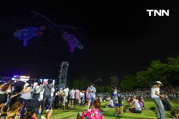 รูป-การแสดงโดรนแปรอักษร 1200 ตัว งาน “Maha Songkran World Water Festival 2026”-6