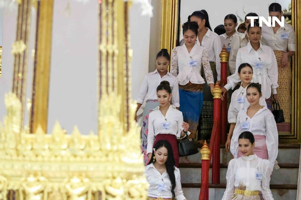 รูป-งดงามในชุดผ้าไทย สาวงาม Miss World Thailand 2026 สักการะศาลหลักเมืองพร้อมร่วมงาน 244 ปี กรุงรัตนโกสินทร์ -27