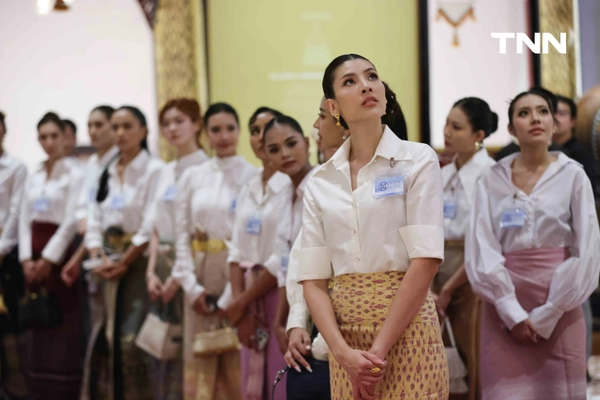 รูป-งดงามในชุดผ้าไทย สาวงาม Miss World Thailand 2026 สักการะศาลหลักเมืองพร้อมร่วมงาน 244 ปี กรุงรัตนโกสินทร์ -26