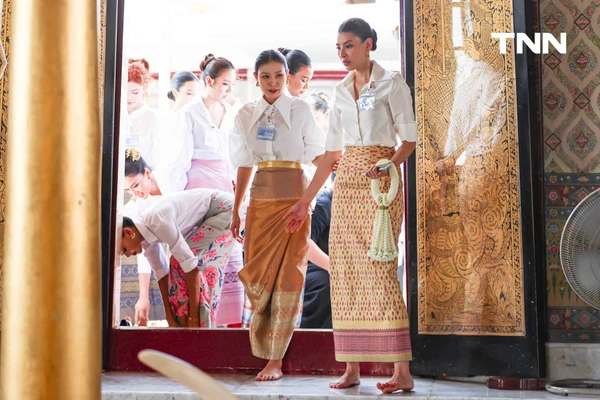 รูป-งดงามในชุดผ้าไทย สาวงาม Miss World Thailand 2026 สักการะศาลหลักเมืองพร้อมร่วมงาน 244 ปี กรุงรัตนโกสินทร์ -21