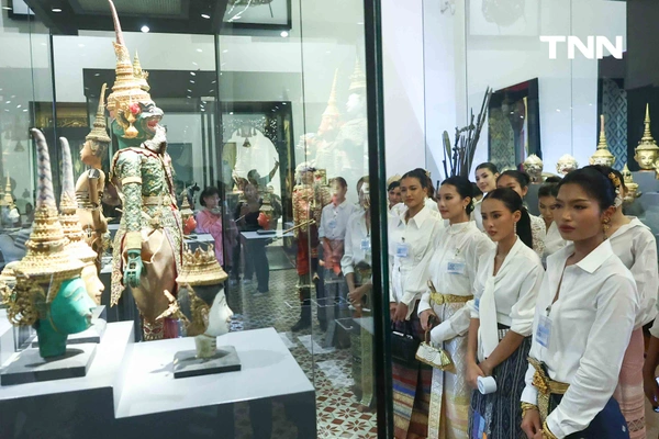 รูป-งดงามในชุดผ้าไทย สาวงาม Miss World Thailand 2026 สักการะศาลหลักเมืองพร้อมร่วมงาน 244 ปี กรุงรัตนโกสินทร์ -11