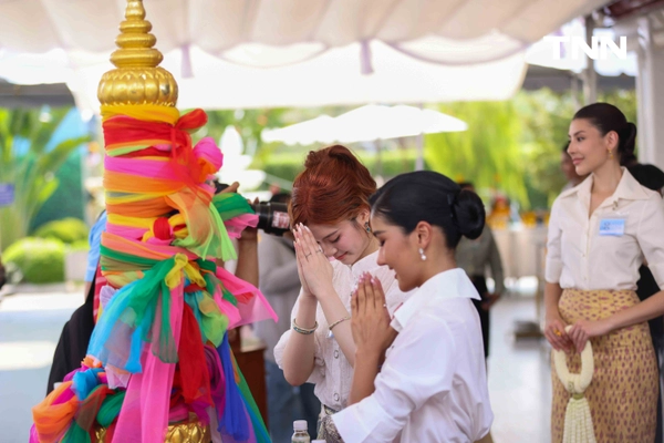 รูป-งดงามในชุดผ้าไทย สาวงาม Miss World Thailand 2026 สักการะศาลหลักเมืองพร้อมร่วมงาน 244 ปี กรุงรัตนโกสินทร์ -24
