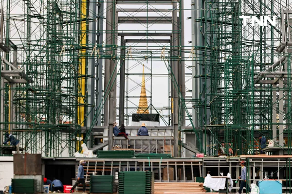 รูป-"ศุภจี" ตรวจความคืบหน้าจัดสร้าง "พระเมรุมาศ-ราชรถ" งานพระราชพิธีถวายพระเพลิงพระบรมศพ สมเด็จพระพันปีหลวง-28