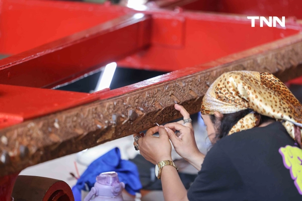 รูป-"ศุภจี" ตรวจความคืบหน้าจัดสร้าง "พระเมรุมาศ-ราชรถ" งานพระราชพิธีถวายพระเพลิงพระบรมศพ สมเด็จพระพันปีหลวง-35