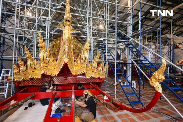 รูป-"ศุภจี" ตรวจความคืบหน้าจัดสร้าง "พระเมรุมาศ-ราชรถ" งานพระราชพิธีถวายพระเพลิงพระบรมศพ สมเด็จพระพันปีหลวง-36