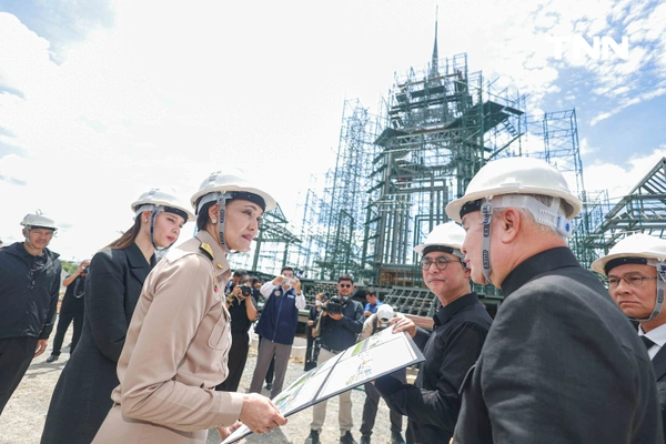 รูป-"ศุภจี" ตรวจความคืบหน้าจัดสร้าง "พระเมรุมาศ-ราชรถ" งานพระราชพิธีถวายพระเพลิงพระบรมศพ สมเด็จพระพันปีหลวง-24