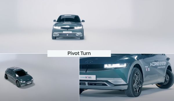 Hyundai เผยเทคโนโลยี e-Corner โชว์ขับรถแนวทแยงได้เหมือนปูเดิน