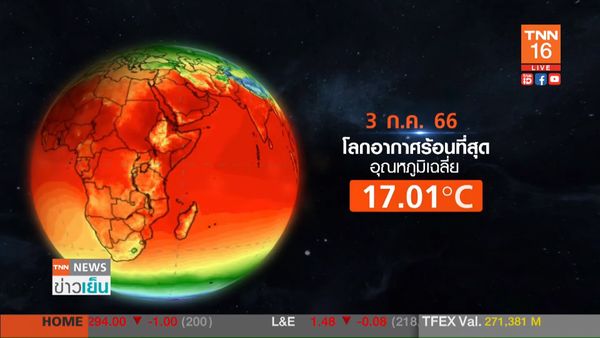 TNN Exclusive : ภาพดาวเทียมโลกในวันที่ร้อนที่สุด จับตา ดับเบิลเอลนีโญ