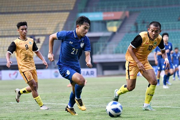 ผลบอลสด U19 ชิงแชมป์อาเซียน 2022 รอบแบ่งกลุ่ม นัดที่สี่ ไทย พบ บรูไน